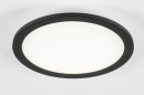 Plafondlamp 74602: modern, aluminium, metaal, zwart #2