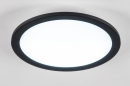Plafondlamp 74602: modern, aluminium, metaal, zwart #3