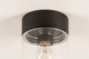 Plafondlamp 74614: modern, glas, helder glas, aluminium #4