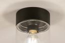 Foto 74614-5: Zwarte plafondlamp met hoogwaardig glas en hoge afdichtingsklasse