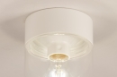 Foto 74615-5: Witte plafonnière met hoogwaardig glas en hoge afdichtingsklasse 