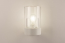 Foto 74617-2: Witte wandlamp met glas van hoogwaardige kwaliteit en hoge afdichtingsklasse