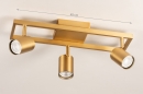Spot 74621: modern, zeitgemaess klassisch, Messing, gebuerstet #1