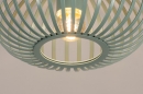 Plafondlamp 74622: modern, retro, metaal, groen #3