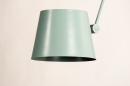 Foto 74625-6 detailfoto: Groene verstelbare wandlamp met knikarm en lang snoer