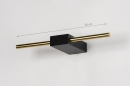 Wandlamp 74630: design, modern, eigentijds klassiek, messing #1
