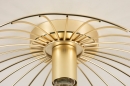Foto 74651-8 detailfoto: Gouden plafondlamp met 'draad' 