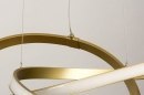 Foto 74659-10: Große goldene LED-Pendelleuchte in einzigartigem Design