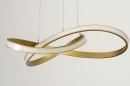 Foto 74659-6: Große goldene LED-Pendelleuchte in einzigartigem Design