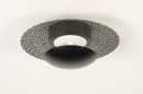 Plafondlamp 74660: modern, eigentijds klassiek, metaal, zwart #3