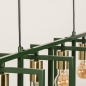 Foto 74666-24: Frame hanglamp van groen metaal met messing fittingen