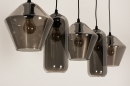 Hanglamp 74682: modern, glas, metaal, zwart #13