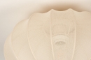 Foto 74685-4 detailfoto: Luxe beige lampion lamp van stof voor aan het plafond