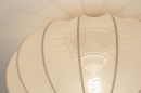 Foto 74685-5 detailfoto: Luxe beige lampion lamp van stof voor aan het plafond