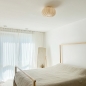 Foto 74685-7: Luxe beige lampion lamp van stof voor aan het plafond