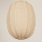 Foto 74687-10 detailfoto: Dubbele hanglamp in japandi stijl met twee lampionnen van beige stof