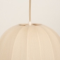Foto 74687-13 detailfoto: Dubbele hanglamp in japandi stijl met twee lampionnen van beige stof