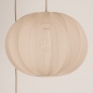 Foto 74687-20: Dubbele hanglamp in japandi stijl met twee lampionnen van beige stof