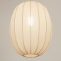 Foto 74687-8 detailfoto: Dubbele hanglamp in japandi stijl met twee lampionnen van beige stof