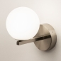 Wandlamp 74693: modern, eigentijds klassiek, glas, wit opaalglas #3