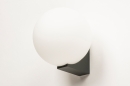 Wandlamp 74698: modern, eigentijds klassiek, glas, wit opaalglas #5