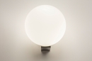 Wandlamp 74699: modern, eigentijds klassiek, glas, wit opaalglas #2