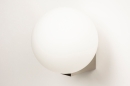 Wandlamp 74699: modern, eigentijds klassiek, glas, wit opaalglas #4