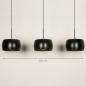 Hanglamp 74703: modern, metaal, zwart, mat #1