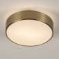 Foto 74718-2: Runde Deckenlampe in Gold/Messing mit Glas