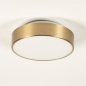 Foto 74718-4: Runde Deckenlampe in Gold/Messing mit Glas