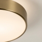 Foto 74718-6: Runde Deckenlampe in Gold/Messing mit Glas