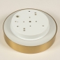 Foto 74718-7: Runde Deckenlampe in Gold/Messing mit Glas