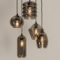 Hanglamp 74726: modern, eigentijds klassiek, glas, metaal #3