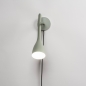 Foto 74727-2: Mooie groene wandlamp met stekker en snoer 