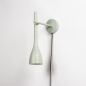 Foto 74727-8: Mooie groene wandlamp met stekker en snoer 