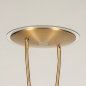 Foto 74733-10 detailfoto: Led uplighter met leeslamp in het goud/messing en is dimbaar