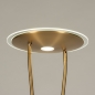 Foto 74733-9 detailfoto: Led uplighter met leeslamp in het goud/messing en is dimbaar