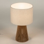 Tischleuchte 74738: laendlich, modern, Stoff, weiss #2