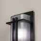 Foto 74755-7: Zwarte wandlamp voor buiten van metaal met mat glas