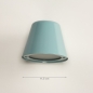 Foto 74757-1 maatindicatie: Mintgroene wandlamp voor binnen, buiten en badkamer