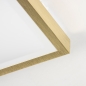 Foto 74762-7: Quadratische Deckenleuchte in Gold/Messing, auch für das Badezimmer geeignet