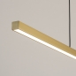 Foto 74764-10: Große minimalistische LED-Hängeleuchte in Messing / Gold