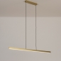 Foto 74764-2: Grote smalle led hanglamp in messing/goud