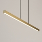 Foto 74764-3: Grote smalle led hanglamp in messing/goud