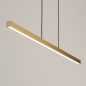 Foto 74764-3: Große minimalistische LED-Hängeleuchte in Messing / Gold
