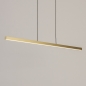 Foto 74764-6: Grote smalle led hanglamp in messing/goud