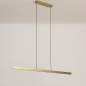 Foto 74764-7: Grote smalle led hanglamp in messing/goud