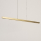 Foto 74764-8: Grote smalle led hanglamp in messing/goud