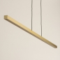 Foto 74765-10: Große minimalistische LED-Hängeleuchte in Messing / Gold mit großer Lichtausbeute