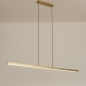 Foto 74765-2: Große minimalistische LED-Hängeleuchte in Messing / Gold mit großer Lichtausbeute